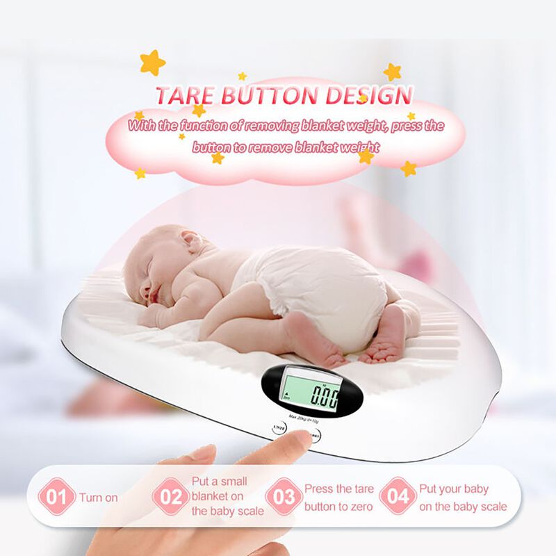 Bascula Digital Para Bebe SM-SCB01 Pesa Lcd Ped... image number null