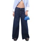 Pantal&oacute;n Wide Leg Mujer Savi Jeans Mezclilla Tiro Medio