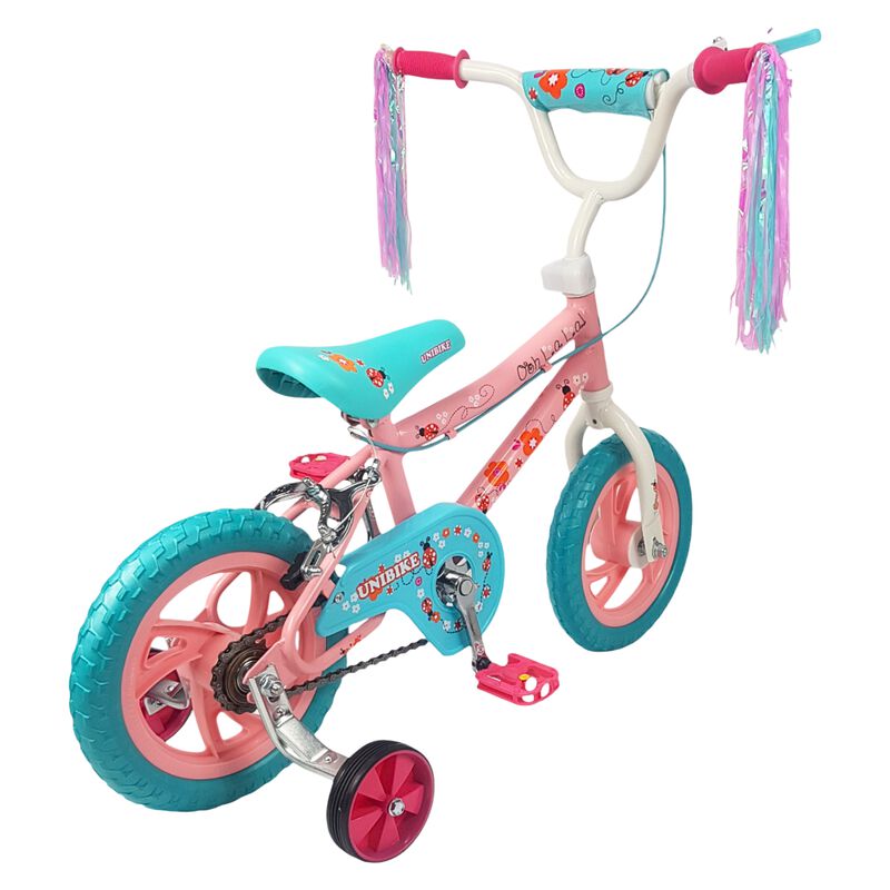 Bicicleta Infantil Ni&ntilde;as R12 Ruedas Auxiliares ... image number null