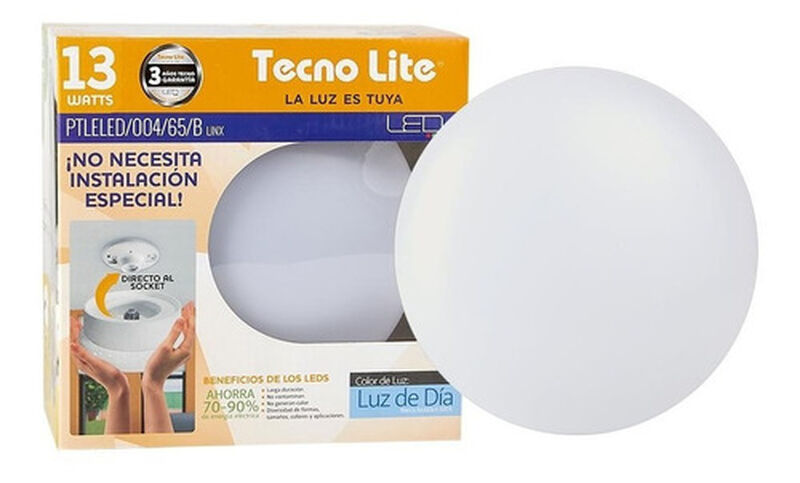 Lampara Sobreponer Socket E27 13w Ptleled/004/6... image number null