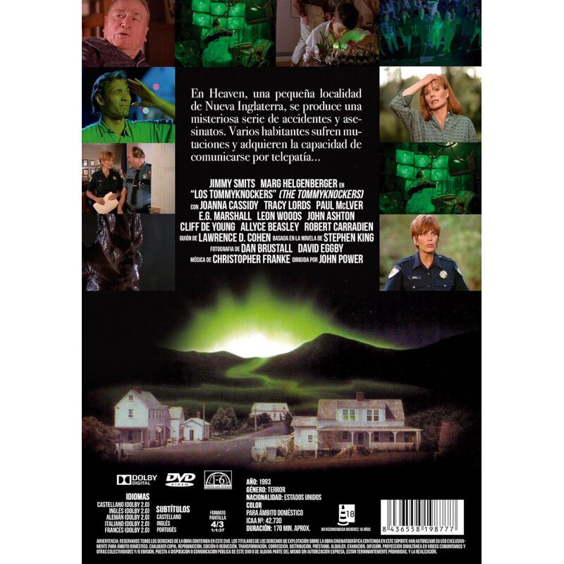 Los Tommyknockers [dvd] (1993) The Tommyknocker... image number null