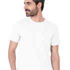 Playera Basica Lisa Premium Caballero Cuello Redondo Blanco Roosevelt C344