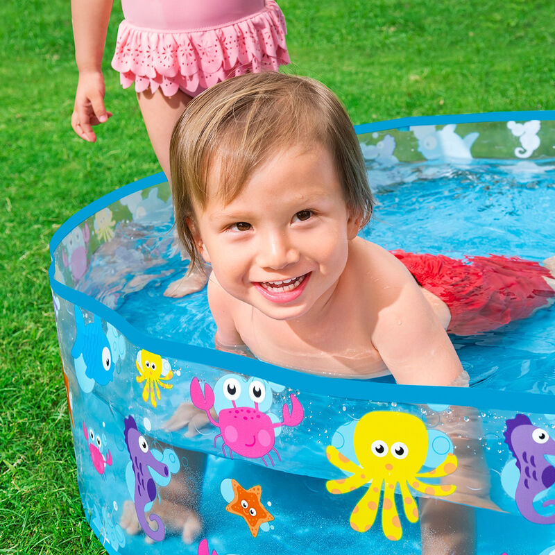 Alberca R&iacute;gida Redonda Decorada Mar 1 Modelo 1.... image number null