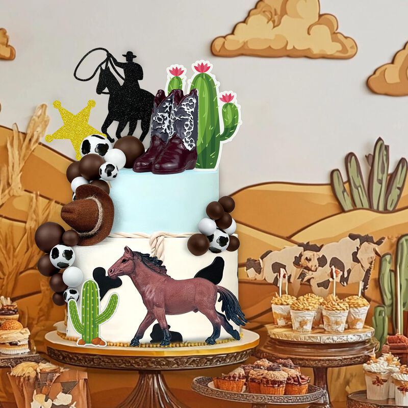 Gorro De Vaquero Keeparty De Cake Toppers, 34 U... image number null