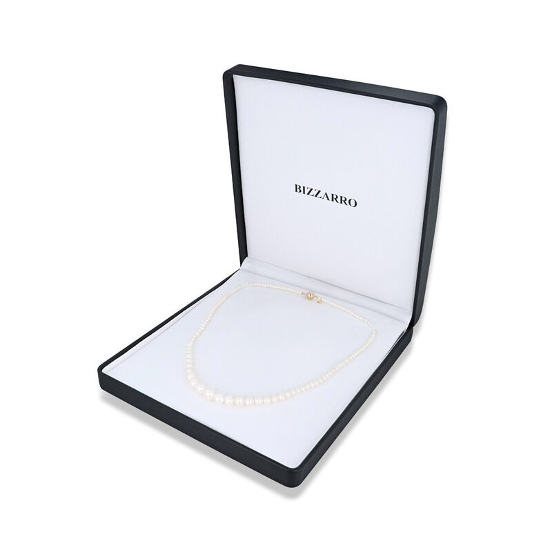 Collar De Perlas Blancas Oro 14k 45 cm | Bizzar... image number null