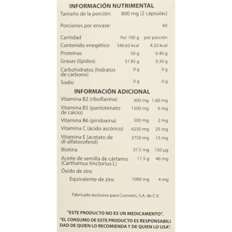 Phanere, Suplemento Alimenticio Con Vitaminas, ... image number null