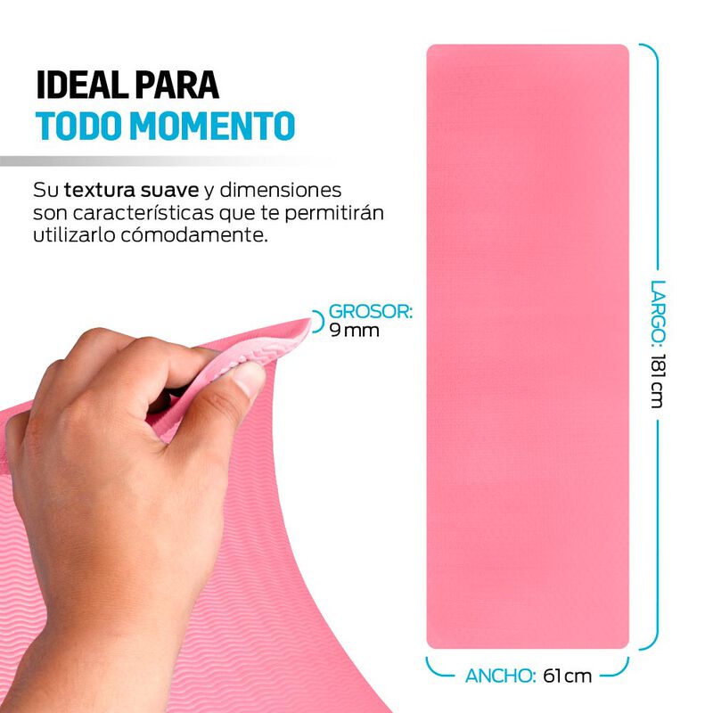 Tapete para Yoga y Pilates  de 9 mm con Correa,... image number null