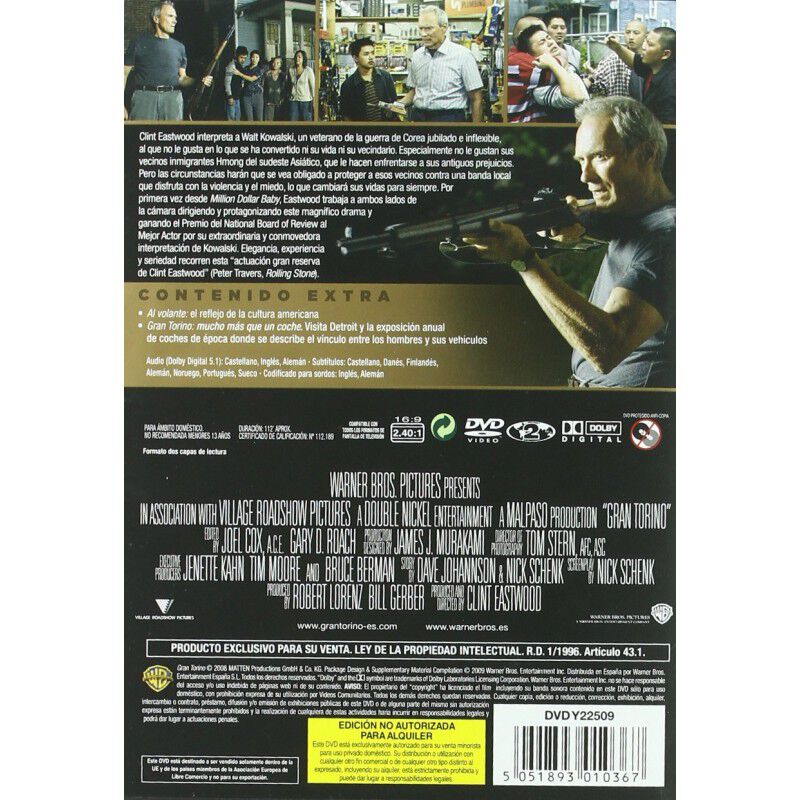 Gran Torino [dvd] image number null