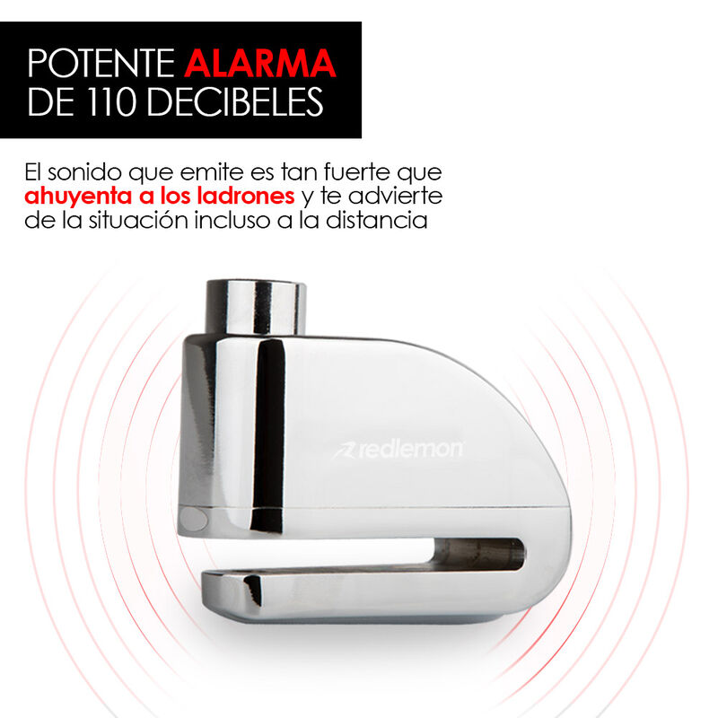 Candado y Alarma para Motocicleta y Bicicleta, ... image number null