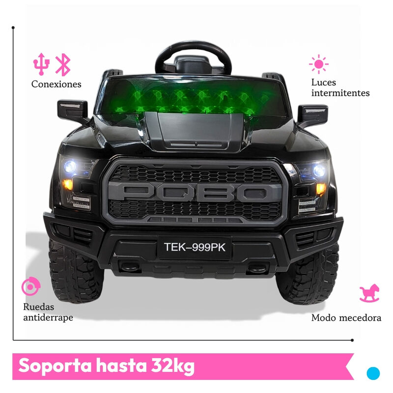 Carro Montable El&eacute;ctrico Ni&ntilde;o Camioneta Pickup ... image number null