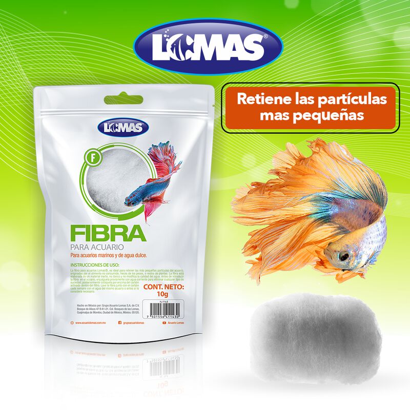 Lomas Fibra Para Acuario Y/o Peceras Con 10 Gra... image number null