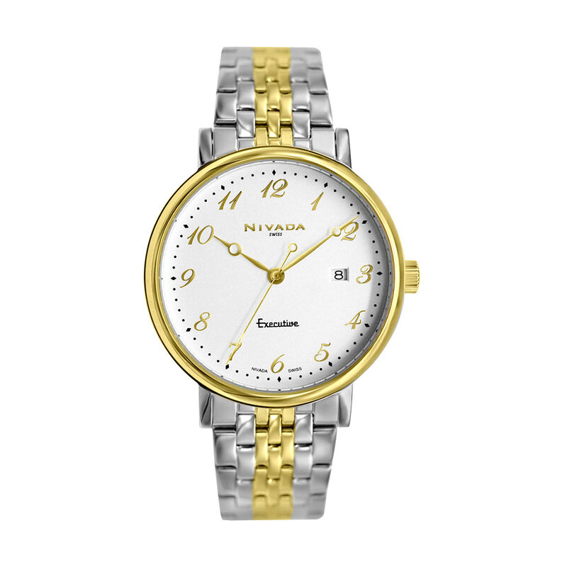 Reloj Nivada Executive Caballero Bicolor Blanco... image number null