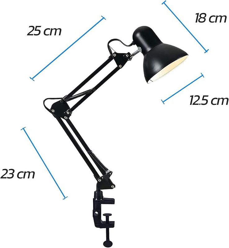 L&aacute;mpara de Escritorio con Brazo Oscilante de Me... image number null