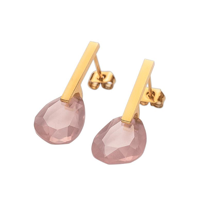 Aretes Mujer Acero Inoxidable Cristal, Regalos ... image number null