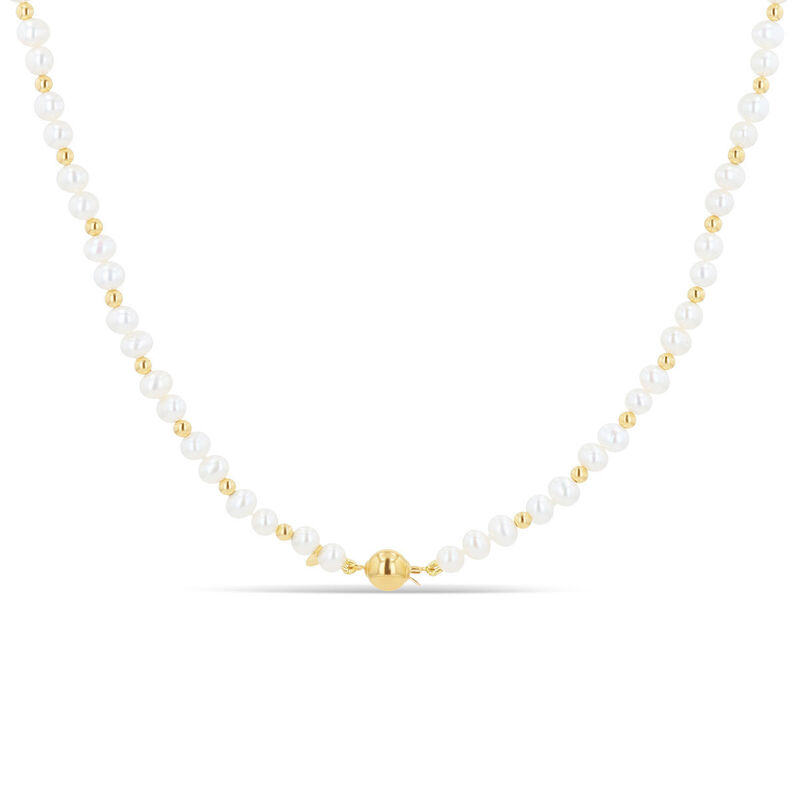 Collar De Perlas En Oro Amarillo 14k &middot; 43 Cm image number null