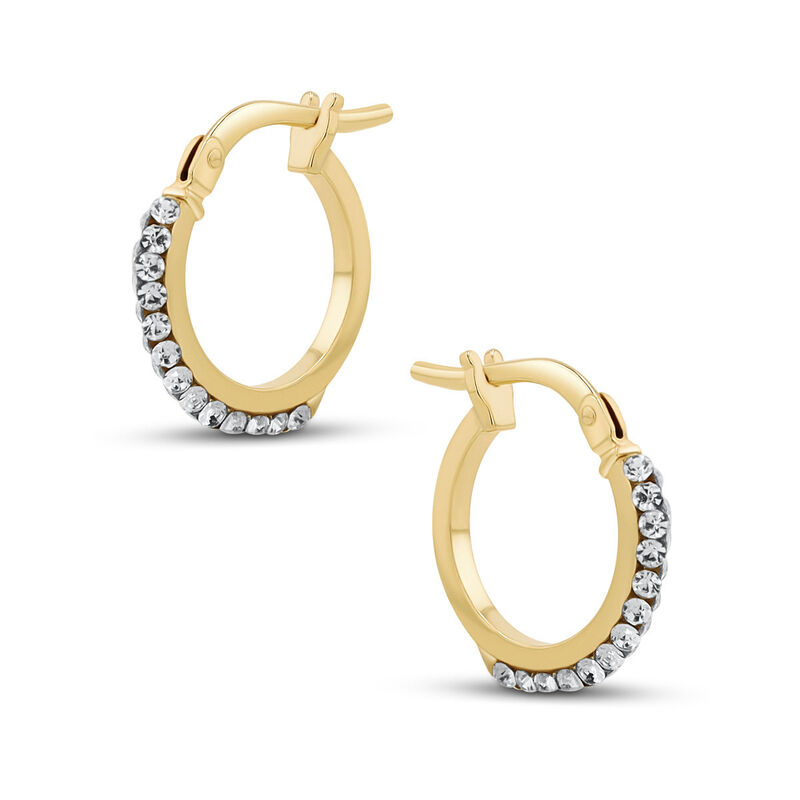 Arracadas 2Begold Amarillo Con Zirconias (10Mm ... image number null