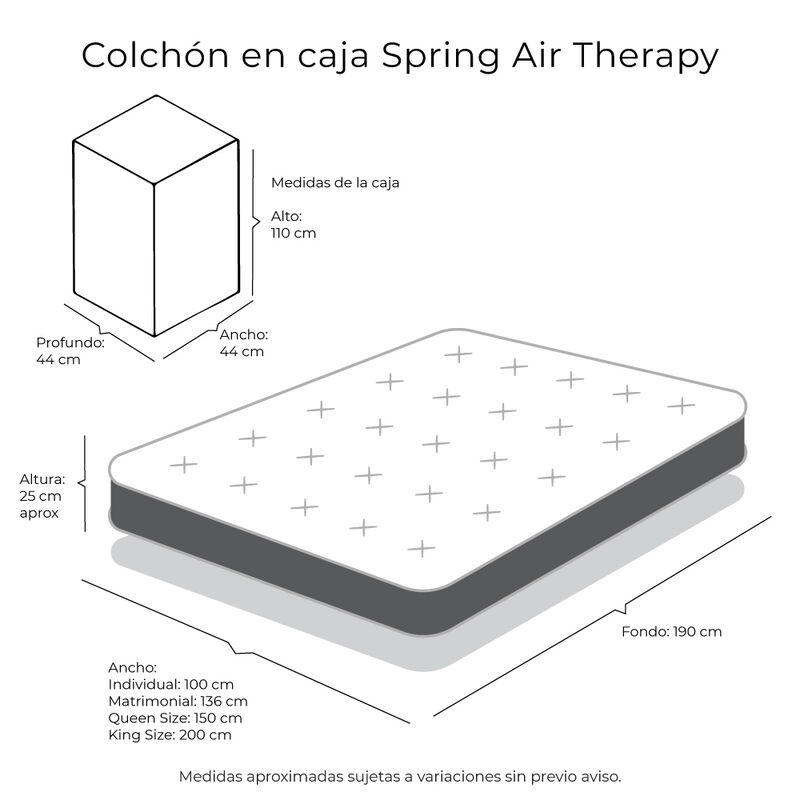 Colch&oacute;n King Size Therapy + Almohada Royal + Pr... image number null