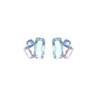 Aretes De Plata 925 Con Zirconias De Colores