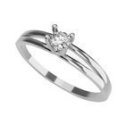 Anillo de Compromiso de 14K con Diamante de Laboratorio 0.20 CT F VS1 Talla 10.5 ORO BLANCO 14K &ndash; Amore Mio!