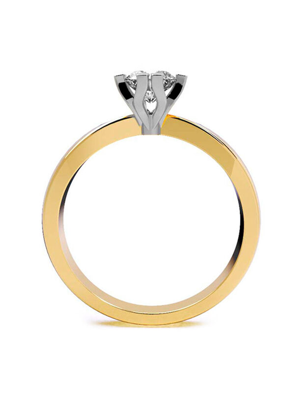 Anillo de Compromiso de 14K con Diamante de Lab... image number null