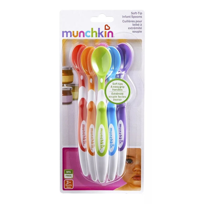 Juego De 6 Cucharas Con Punta Suave Para Beb&eacute;s ... image number null