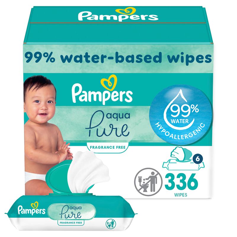 Toallitas Para Beb&eacute;s Pampers Aqua Pure Sensitiv... image number null