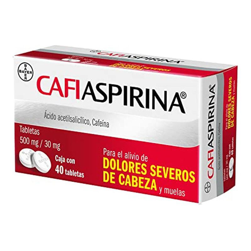 Cafiaspirina 40 Tabletas 500 Mg/30 Mg image number null