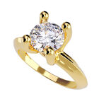 Anillo de Compromiso de 14K con Diamante de Laboratorio 0.70 CT F VS1 Talla 7 ORO AMARILLO 14K &ndash; Amore Mio!