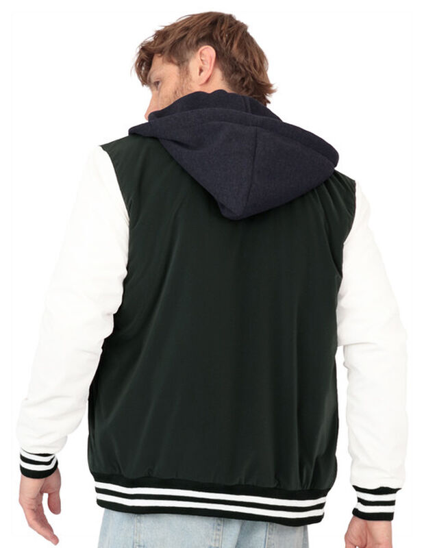 Chamarra Casual Deportiva Capucha Caballero Ver... image number null