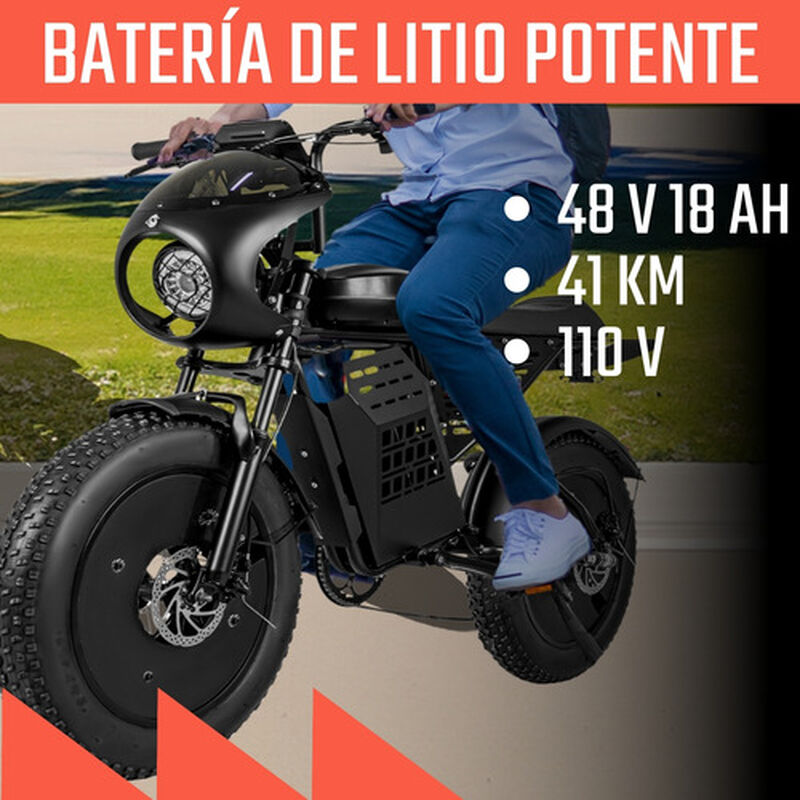 Bicicleta Eléctrica Rocket 7 Vel Montaña 52km/h... image number null
