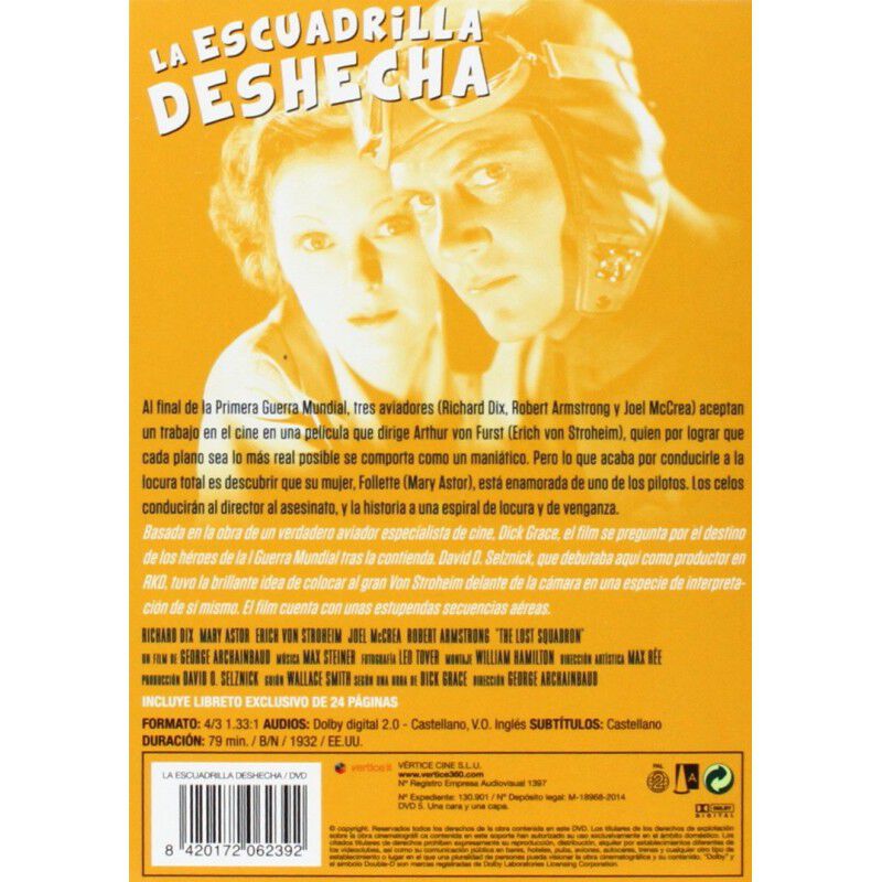 La Escuadrilla Deshecha [dvd] (1932) La Escuadr... image number null