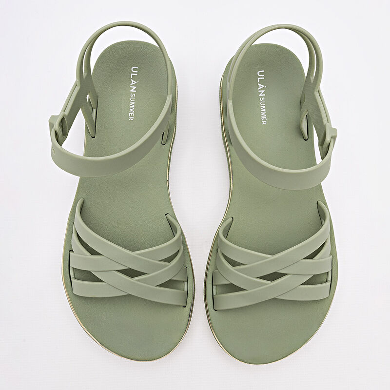 Top Moda Sandalia para mujer verde image number null