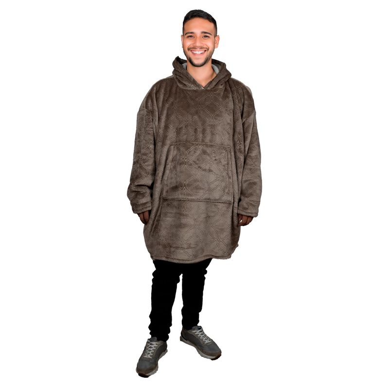 Pijama Adulto Unitalla Sudadera Cobija Caf&eacute; Cla... image number null