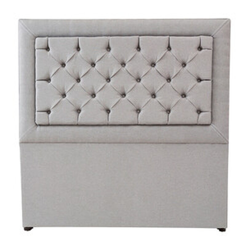 Cabecera King Size Dicasa Mary Gris Claro image number null