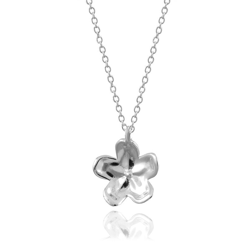 Dije Floral de Plata .925 con cadena image number null