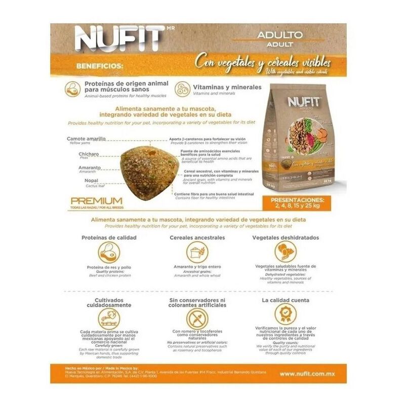 NUFIT ADULTO NFV 25KG mas Pelota Spiny Caucho image number null