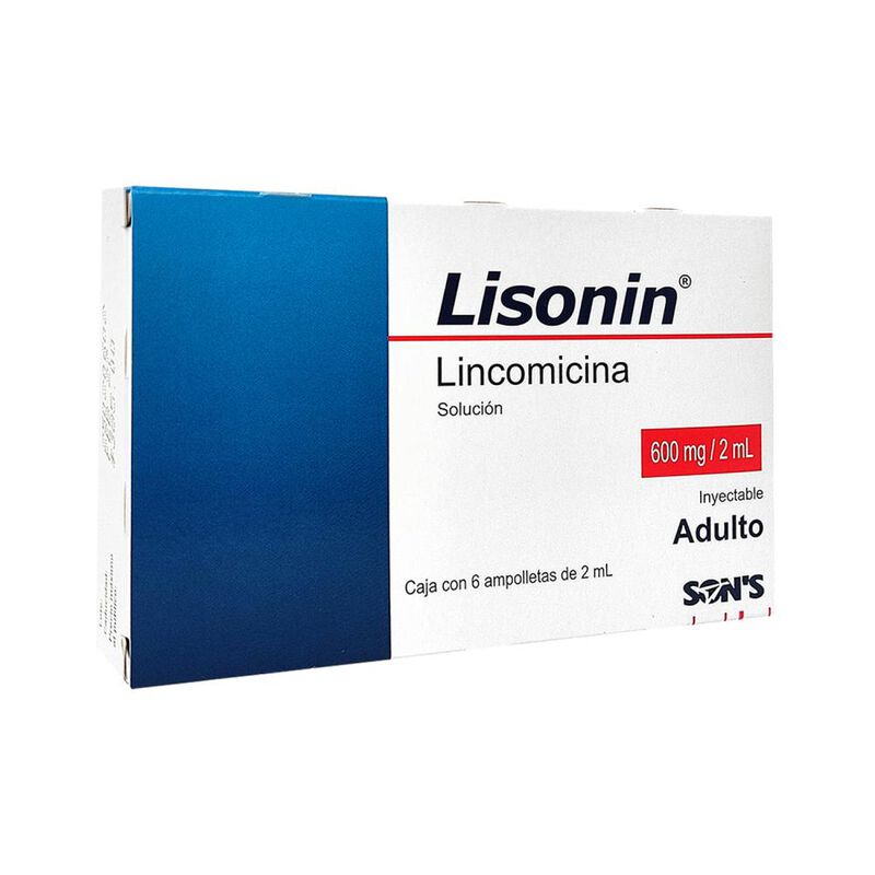Lisonin Lincomisina 600 Mg Soluci&oacute;n 6 Ampolleta... image number null