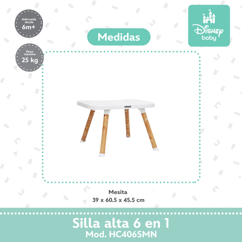 Silla Alta Periquera Bebe Ligera Segura Sweet M... image number null