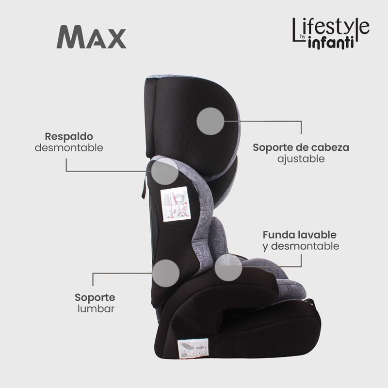 Autoasiento Booster Para Beb&eacute; Max image number null