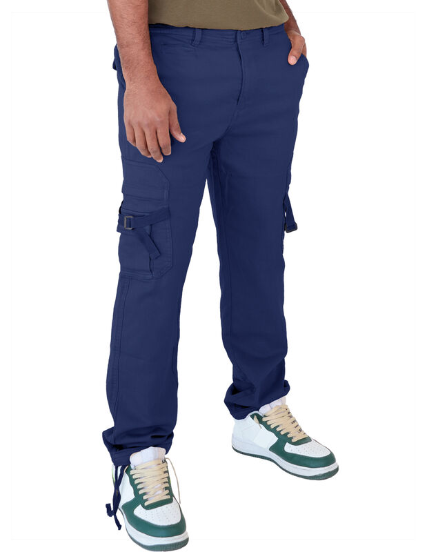 Pantal&oacute;n Caballero Tipo Cargo Azul Marino Roose... image number null