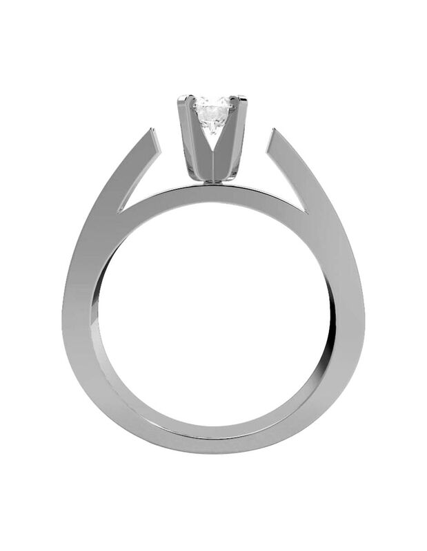 Anillo de Compromiso de 14K con Diamante de Lab... image number null