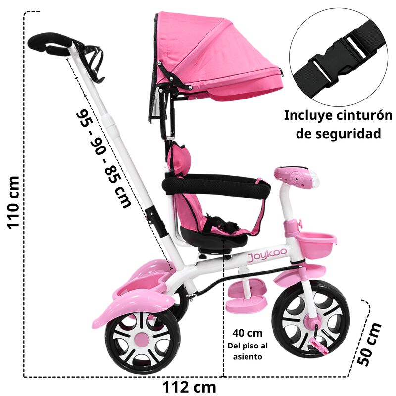 Triciclo Evolutivo para Niños Giratorio 360 con... image number null