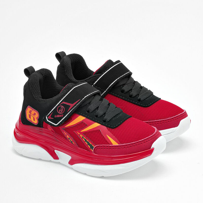 Celex Tenis urbano para ni&ntilde;o. Rojo negro image number null