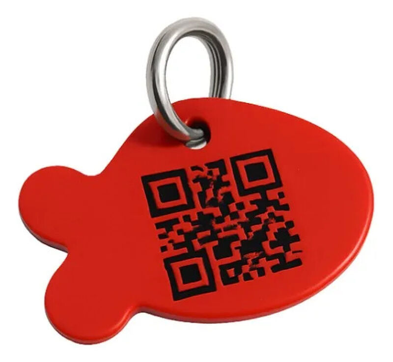 Placa Mascota Qriosa Pez Rojo image number null