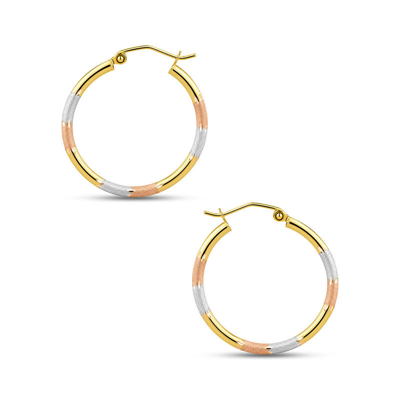 Arracadas Oro Florentino 14k 21mm image number null