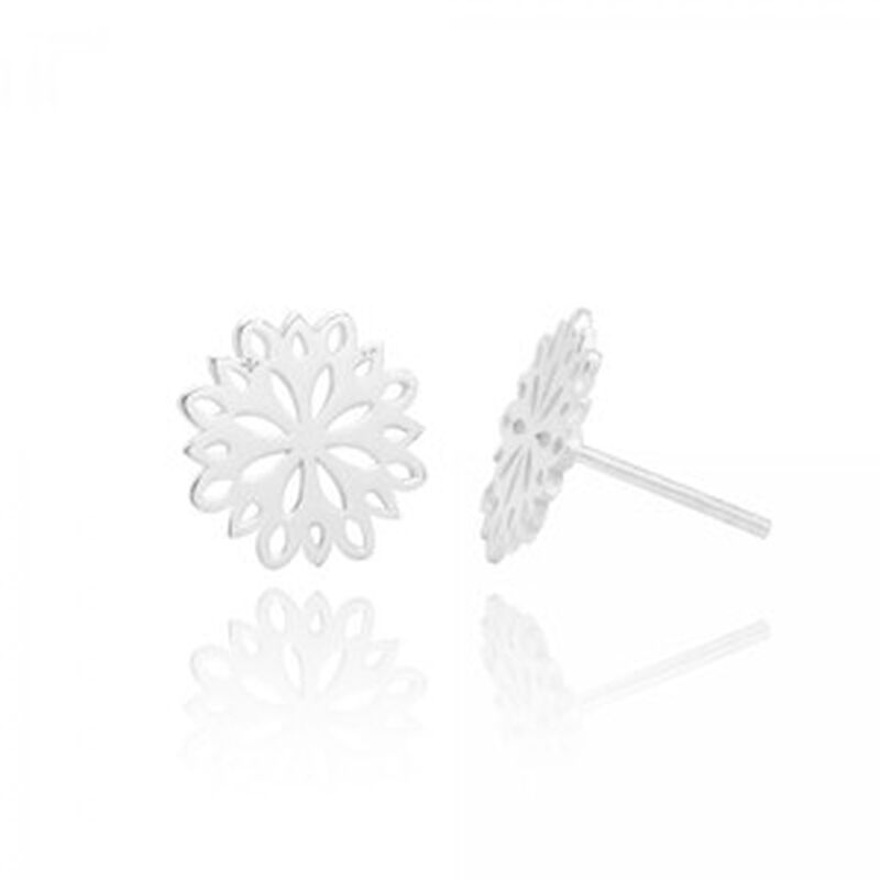 Broqueles Gerbera de Plata .925 image number null