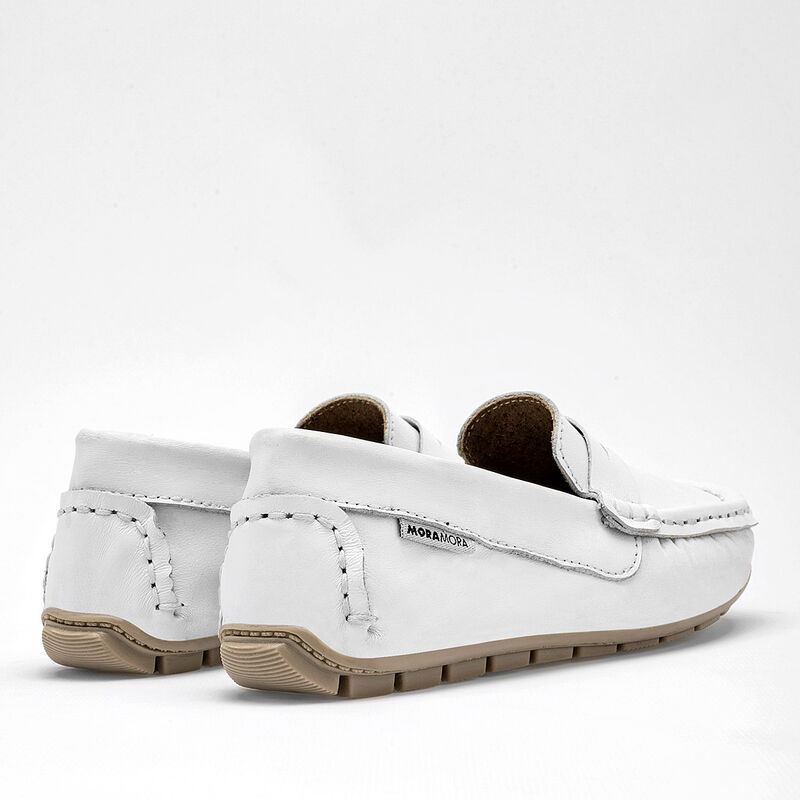 Moramora Zapato casual para ni&ntilde;o blanco image number null