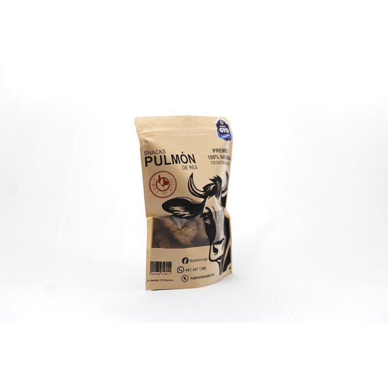 Nutrici&oacute;n Rojo,Snacks Para Perros,Pulm&oacute;n de Res... image number null