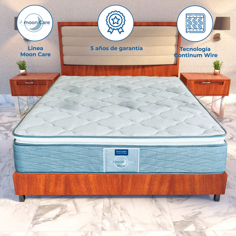 Colch&oacute;n Matrimonial Ortop&eacute;dico Restonic Marin&nbsp;&nbsp; image number null