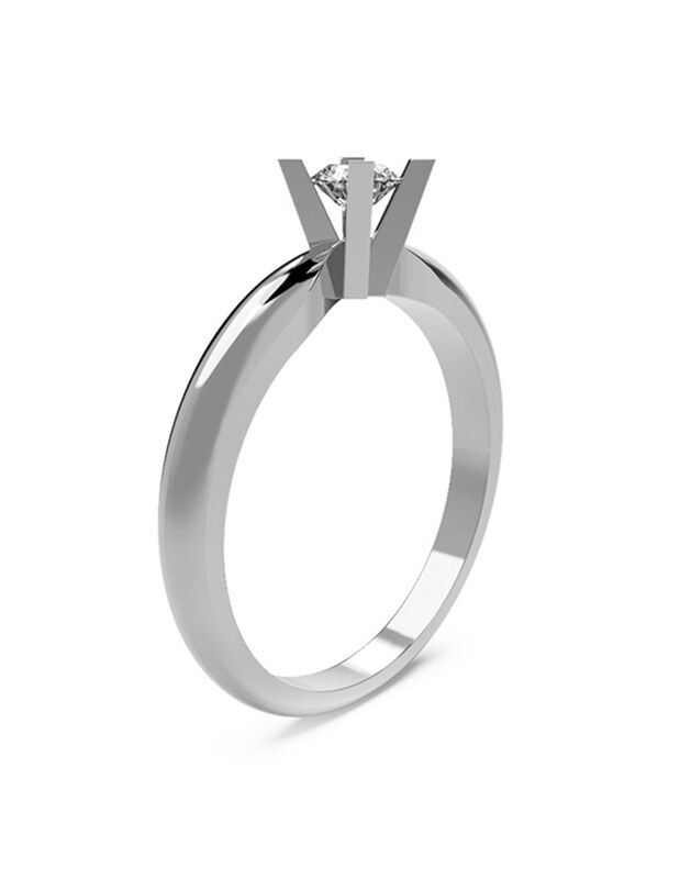 Anillo de Compromiso de 14K con Diamante de Lab... image number null